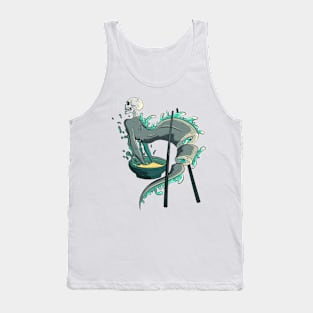 The Great Sushi Skeleton Bowl 3- Japanese Vector art Illustration Tank Top